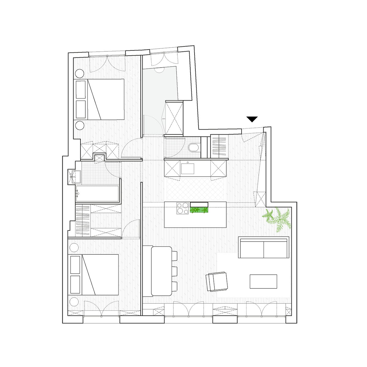 Agence-PLACE-Architecte-Paris-COURDESNOUES-PLAN Agence-PLACE-Architecte-Paris-COURDESNOUES-PLAN